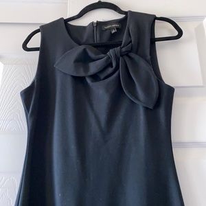 Banana republic bow neck sheath dress